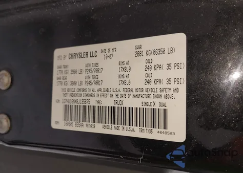 2008 Dodge Ram 1500 St/Sxt z USA, uszkodzony, nr VIN 1D7HU16NX8J135675